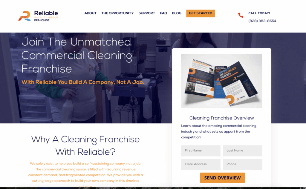 Reliable Franchise Website